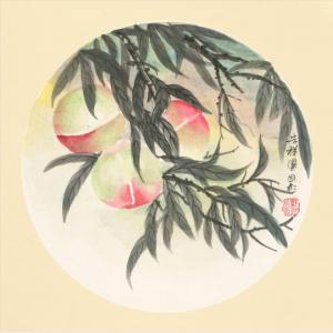 刘国彬《寿桃》