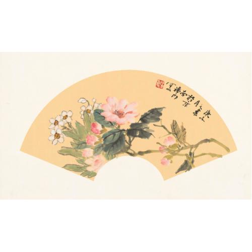 福良《水仙牡丹二君子》