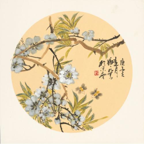 福良《桃花蜜蜂》