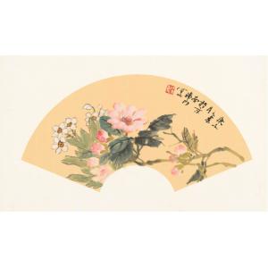 福良《水仙牡丹二君子》