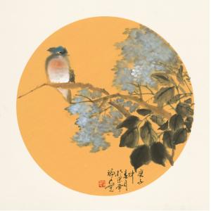 福良《桃花鹦鹉》