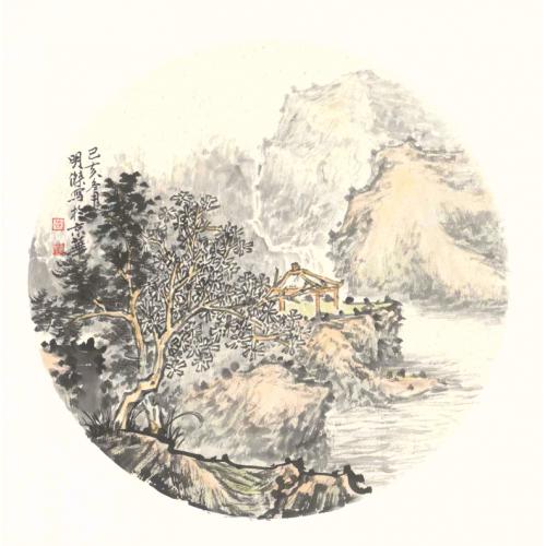 徐明杰《山水》