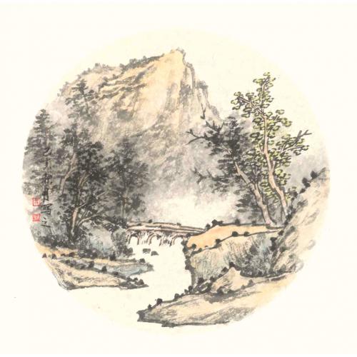徐明杰《山水》