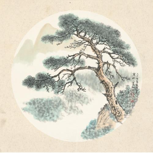 洪森《迎客松》