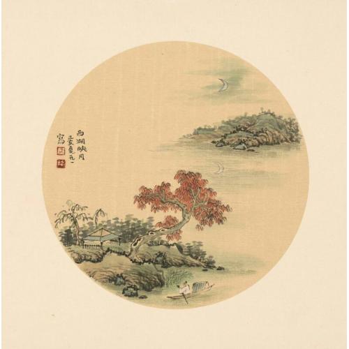 蔡春元《西湖映月》