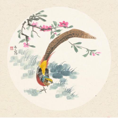 蔡春元《锦鸡》