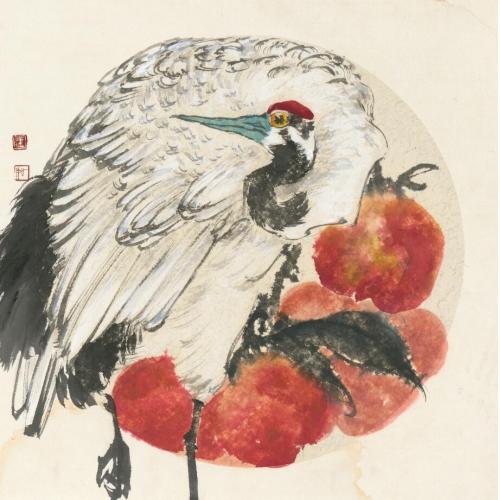 王娜娜《仙鹤寿桃》