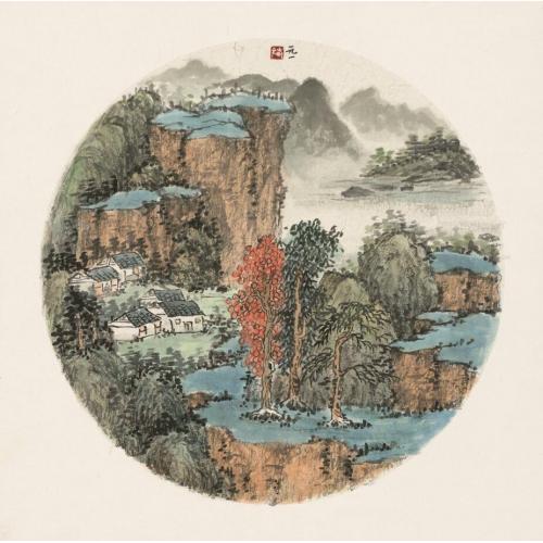 蔡春元《山村》