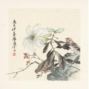 福良《百合麻雀》