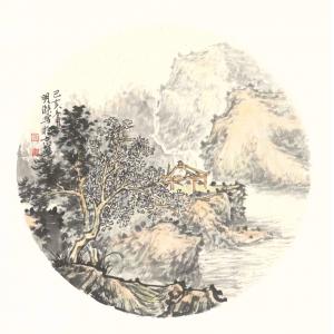 徐明杰《山水》