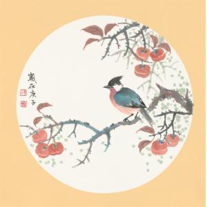 洪森《柿子小鸟》