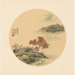 蔡春元《西湖映月》