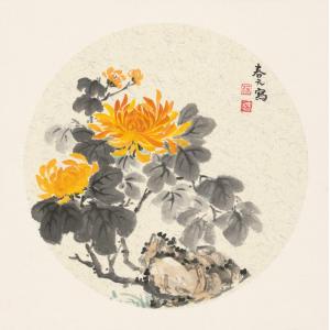 蔡春元《黄色菊花》