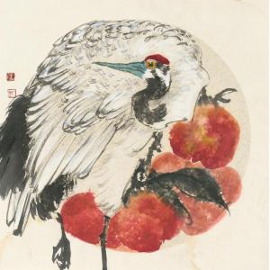 王娜娜《仙鹤寿桃》