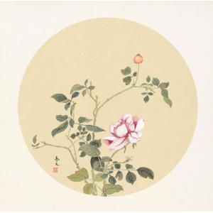 蔡春元《月季花（粉）》