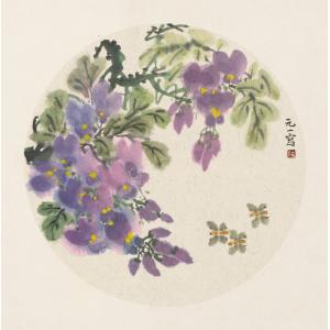 蔡春元《紫藤蜜蜂》