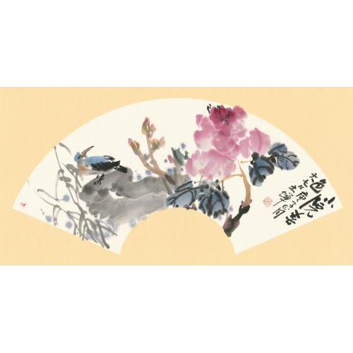 朱恒祺《小院春色》