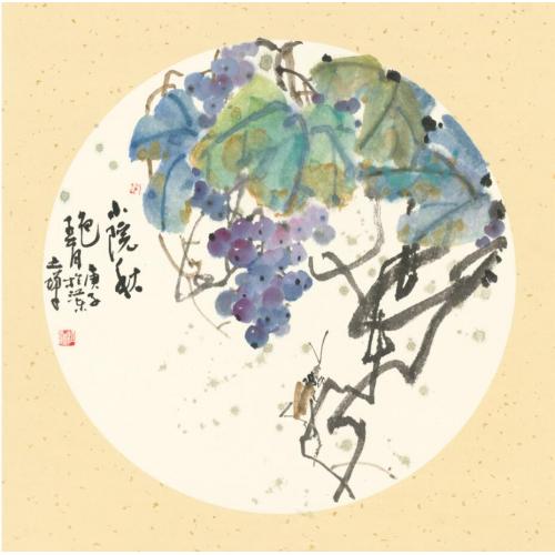 朱恒祺《小院秋色》