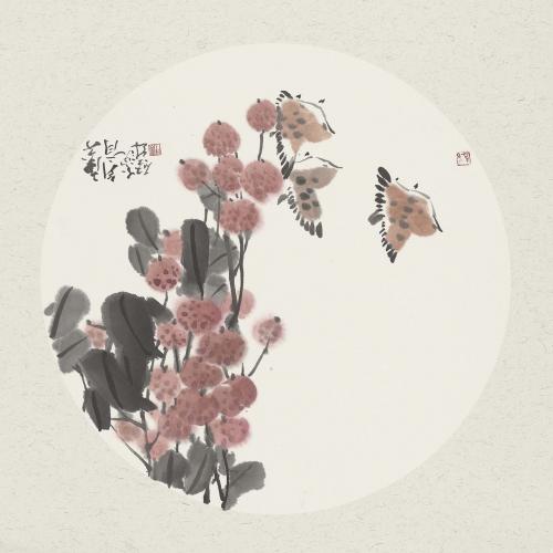 娄启成《红果三只小麻雀》