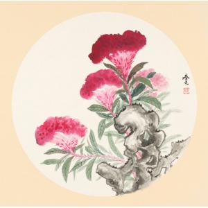 蔡春元《鸡冠花》