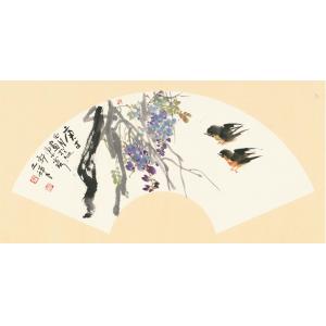 朱恒祺《紫藤小燕子》