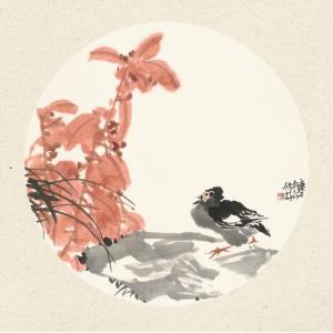 娄启成《橘花小鸟2》