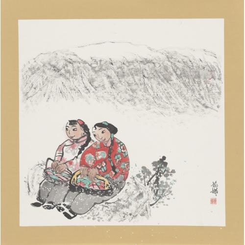杨妮娜《人物陕北风情8》