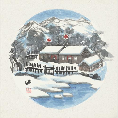 管敬革《冰雪山水3》