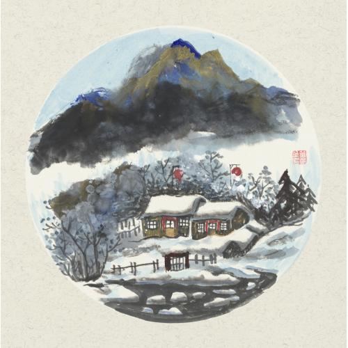 管敬革《冰雪山水8》