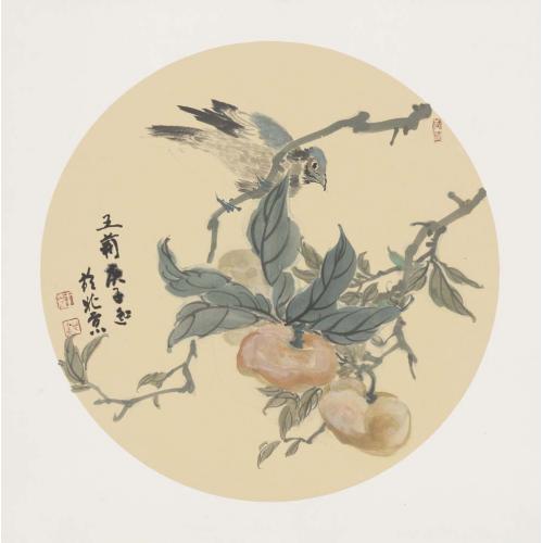 王莉《柿子小鸟》