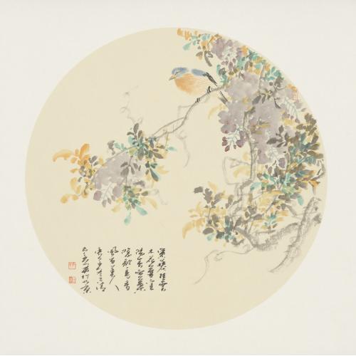 孔庆华《紫藤挂云》