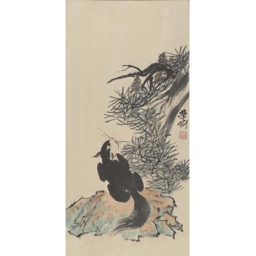 张学刚《花鸟（小松鼠）