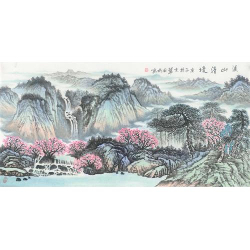 刘国彬《溪山清境》