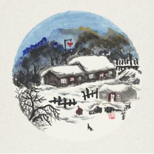 管敬革《冰雪山水6》