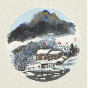 管敬革《冰雪山水8》