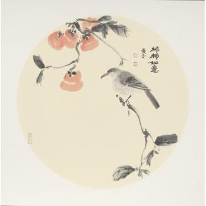 兰建华《柿柿如意》