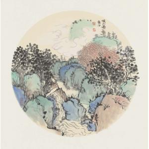 兰建华《溪山图》