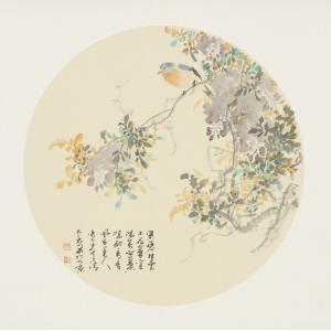 孔庆华《紫藤挂云》