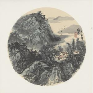 李国森《山村幽居》