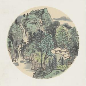 李国森《山村满园》