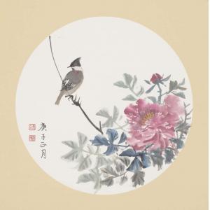 洪森《牡丹小鸟》