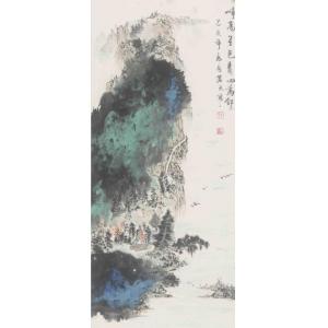朱若乙《峥高至色青山为邻》
