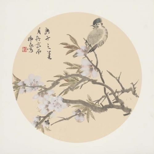 福良  《桃花小鸟》