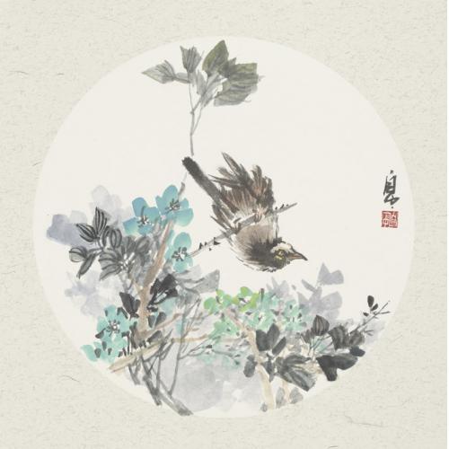 刘自中《花鸟6》