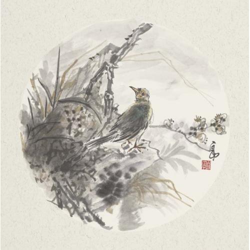 刘自中《花鸟9》