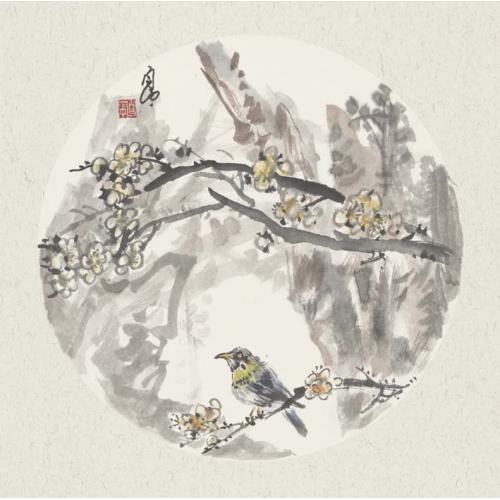 刘自中《花鸟12》