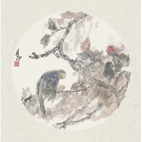 刘自中《花鸟15》