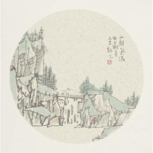 景洪壮《山朗气清》