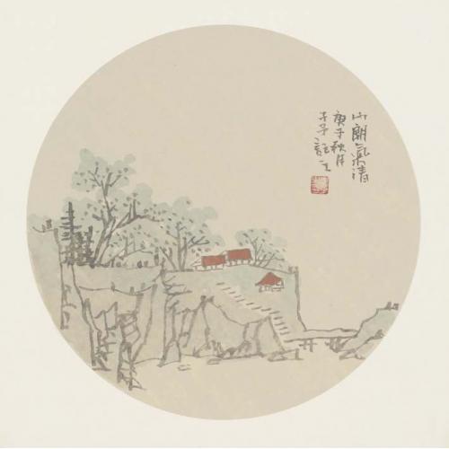 景洪壮《山朗气清》