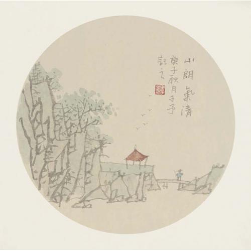景洪壮《山朗气清》
